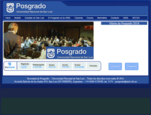 Tablet Screenshot of posgrado.unsl.edu.ar