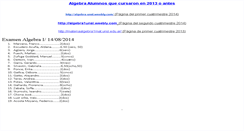 Desktop Screenshot of algebra.materia.unsl.edu.ar