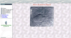Desktop Screenshot of museo.unsl.edu.ar